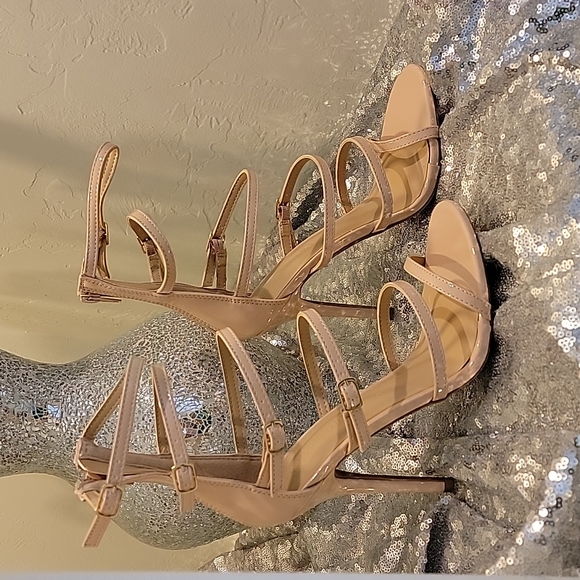 Brand New Sexy Blush Strappy Heels - Picture 2 of 8